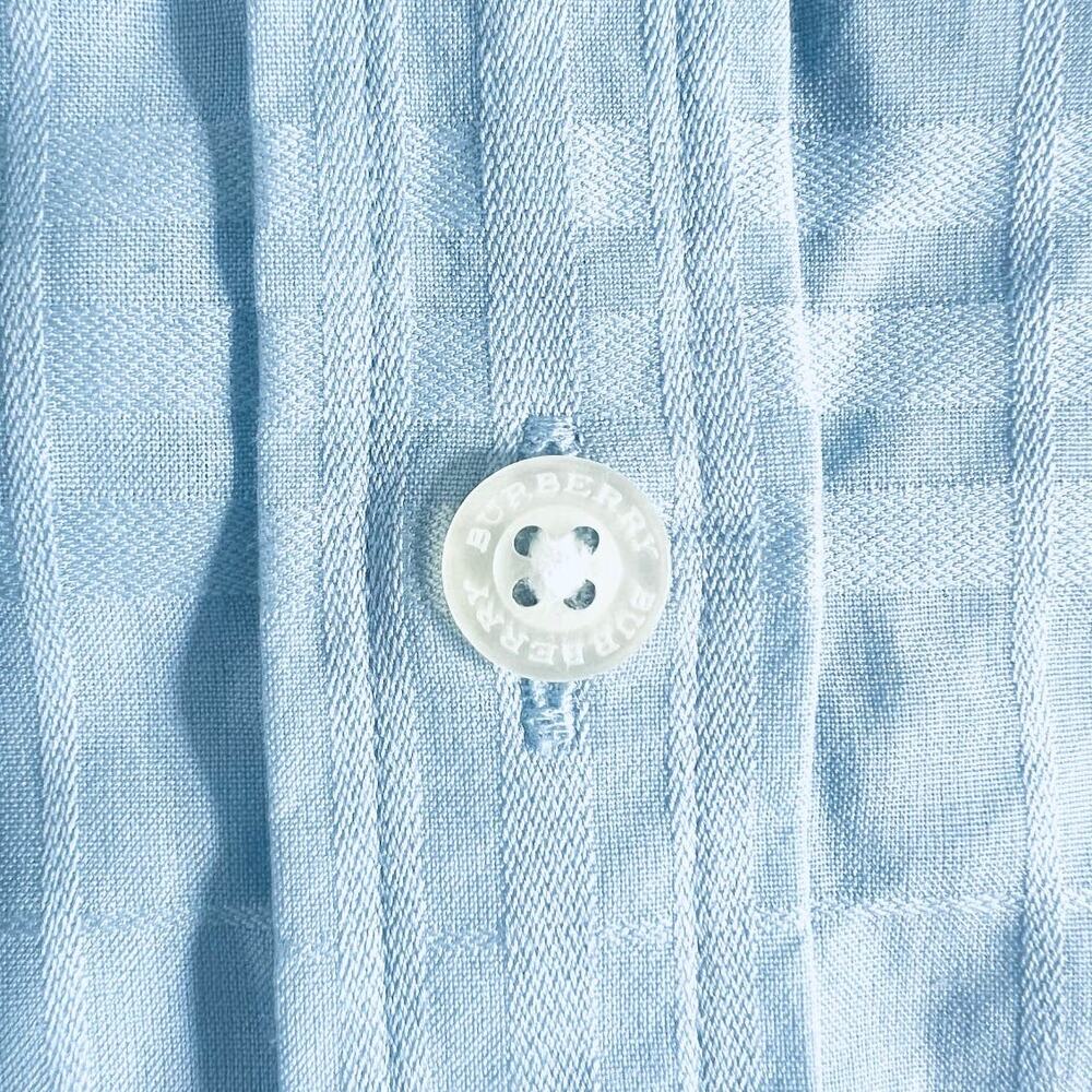 Burberry London Blue Plaid ButtonUp Shirt | Size L - Picture 5 of 6